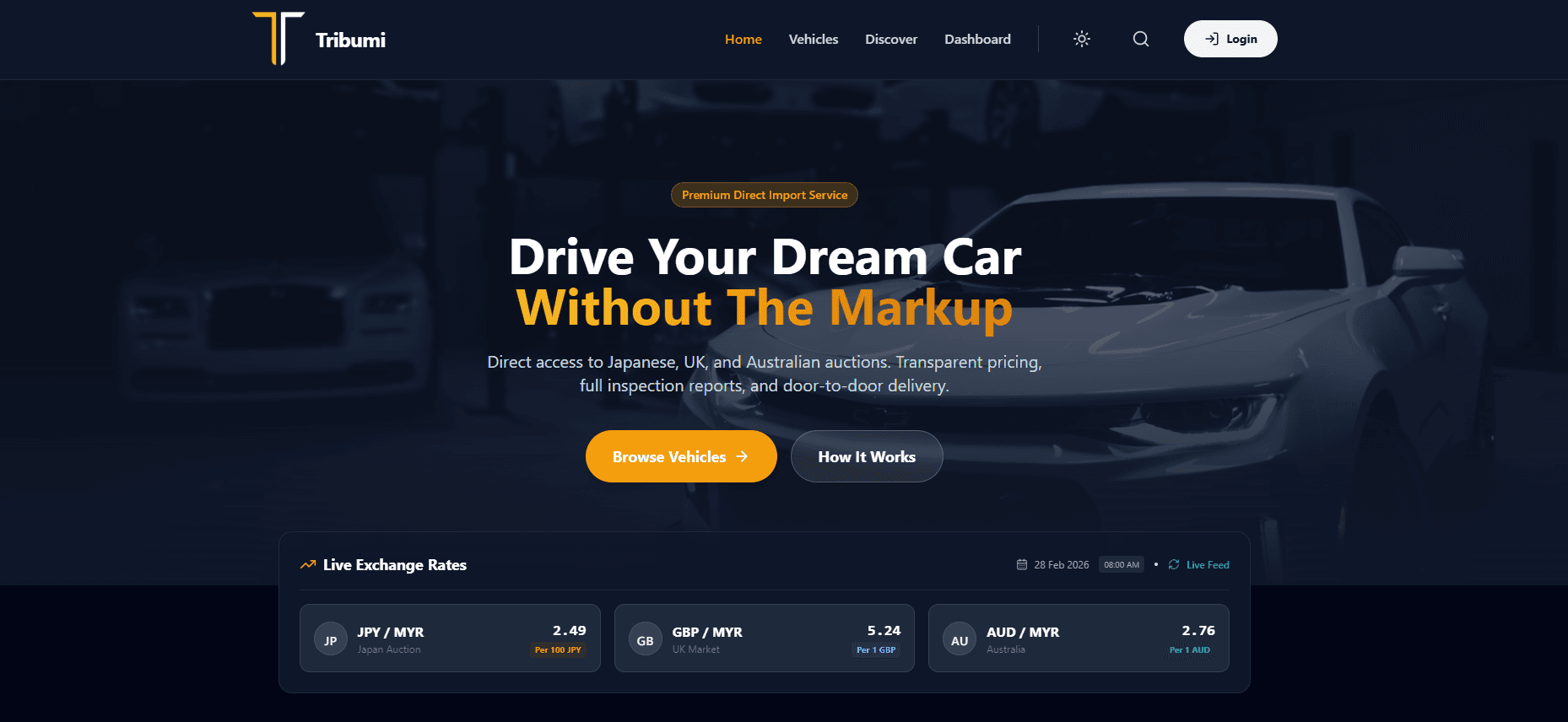 Desktop screenshot of a website built by Rainworks